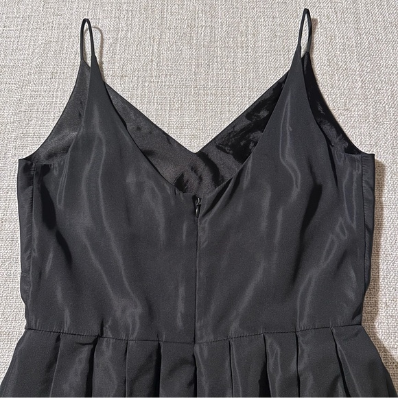 ISAAC MIZRAHI Silk Black Party Dress Semi-Formal Tulle Lined Pleats Women’s 4 - Picture 9 of 16